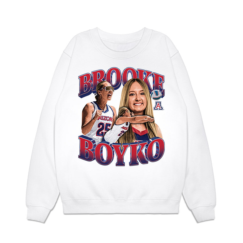 Arizona - NCAA Beach Volleyball : Brooke Boyko - Collage Premium Crewneck Sweatshirt-0