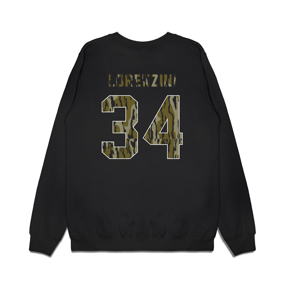 Arkansas - NCAA Baseball : Joey Lorenzini - Camo Shersey Premium Crewneck Sweatshirt-1