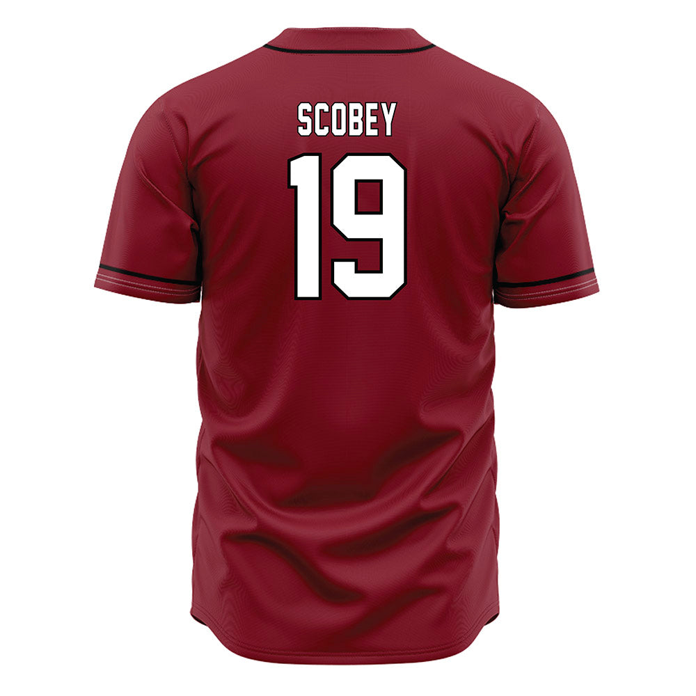 South Carolina - NCAA Baseball : KJ Scobey - Garnet Jersey-1