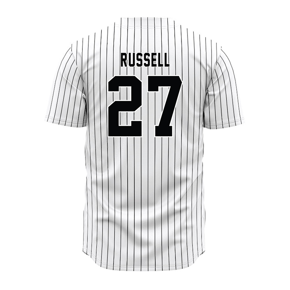 South Carolina - NCAA Baseball : Zach Russell - Pinstripe Jersey-1