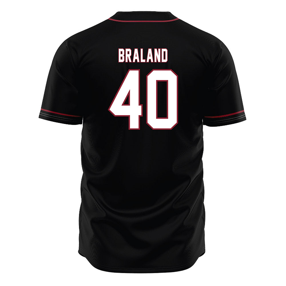 South Carolina - NCAA Baseball : Gavin Braland - Black Jersey-1
