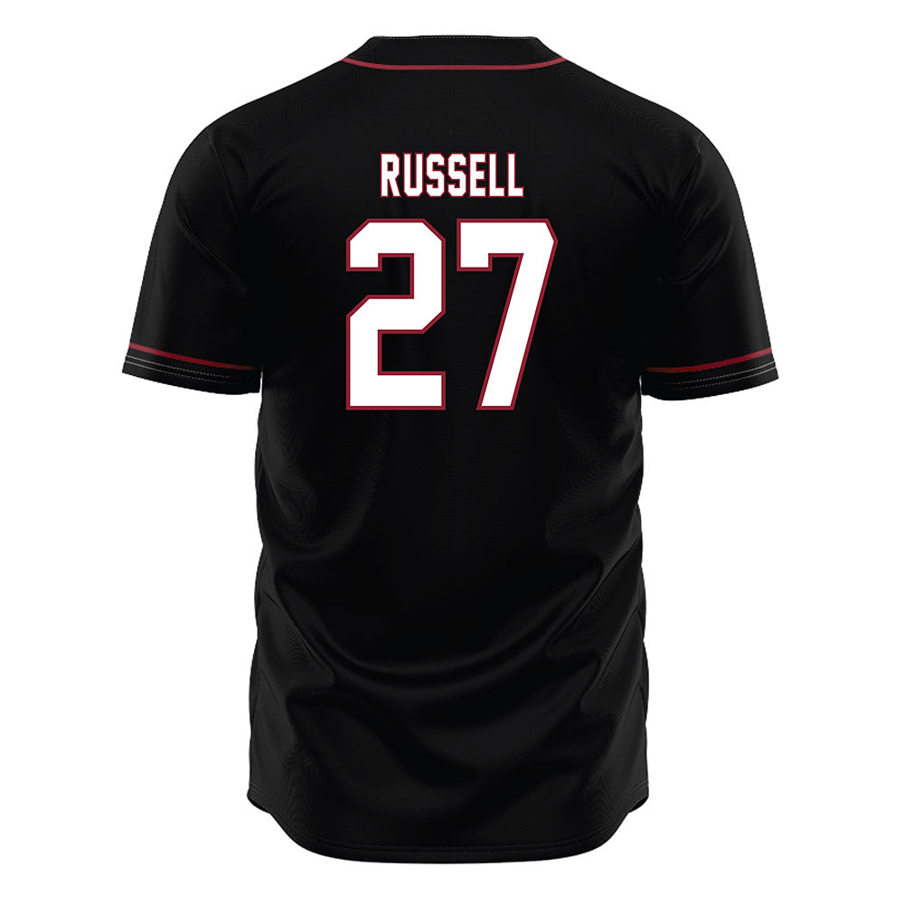 South Carolina - NCAA Baseball : Zach Russell - Black Jersey-1