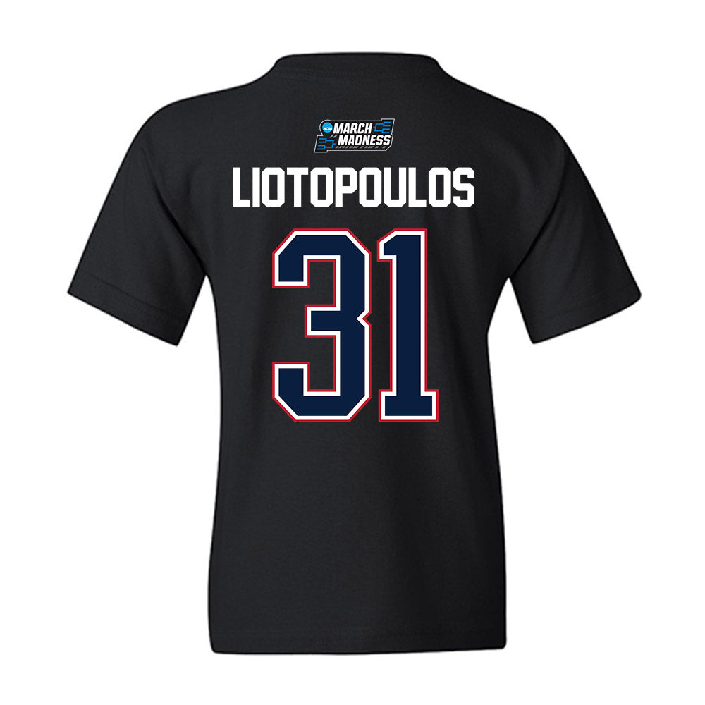 St. Johns - NCAA Men's Basketball : Lefteris Liotopoulos - NCAA® March Madness® 2026 Youth T-Shirt-1