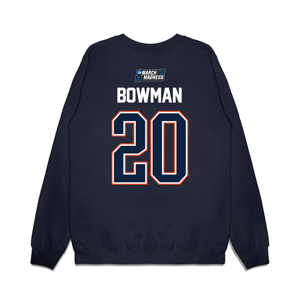 Auburn - NCAA Men's Basketball : Jeremiah Bowman - NCAA® March Madness® 2026 Premium Crewneck Sweatshirt-1