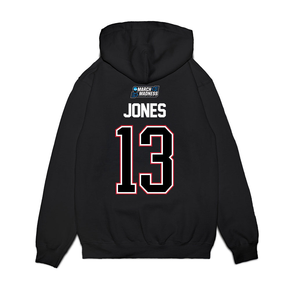Wisconsin - NCAA Men's Basketball : Hayden Jones - NCAA® March Madness® 2026 Premium Hooded Sweatshirt-1