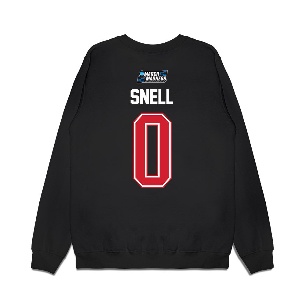 NC State - NCAA Men's Basketball : Jordan Snell - NCAA® March Madness® 2026 Premium Crewneck Sweatshirt-1