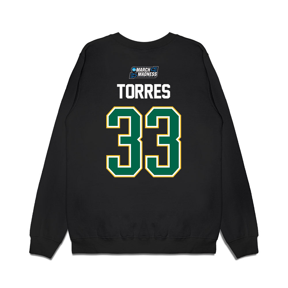 Siena - NCAA Men's Basketball : Chris Torres - NCAA® March Madness® 2026 Premium Crewneck Sweatshirt-1