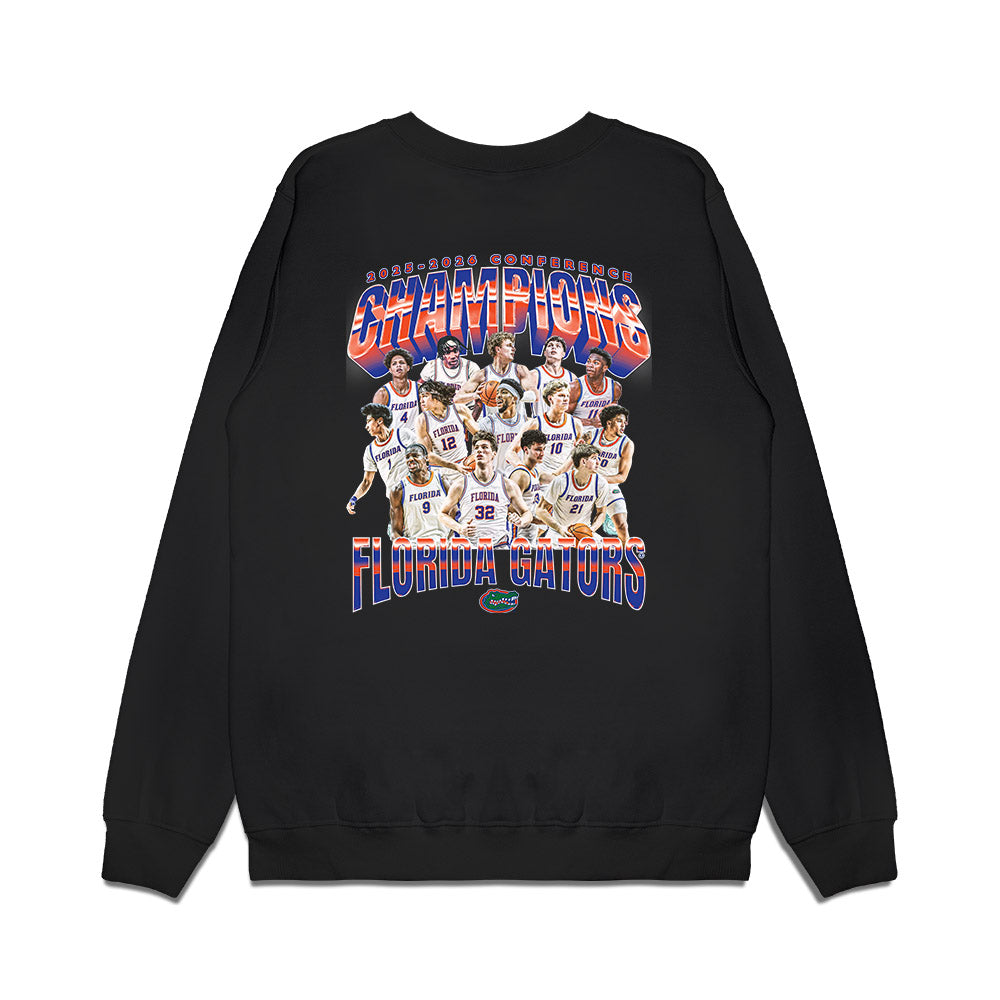 Florida - NCAA Men's Basketball : - Conference Champions Premium Crewneck Sweatshirt-1