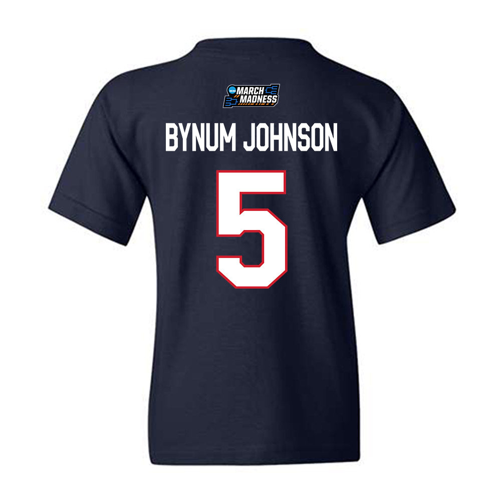 Howard - NCAA Women's Basketball : Destiny Bynum johnson - NCAA® March Madness® 2026 Youth T-Shirt-1