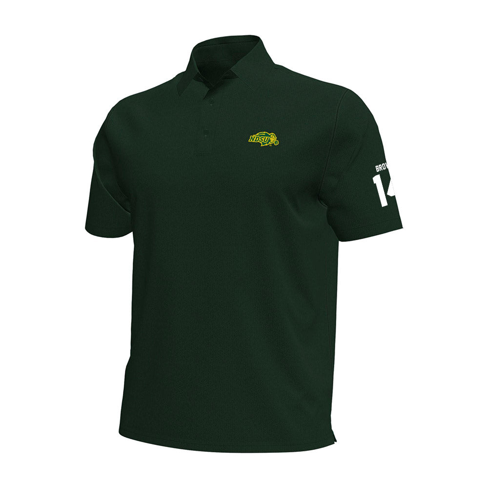 NDSU - NCAA Football : Preston Brown - Under Armour® Aura Solid Polo-0