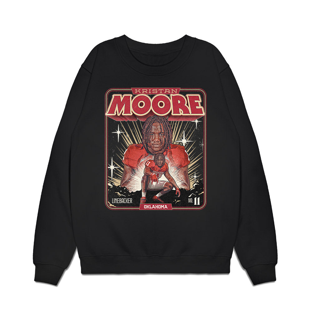 Oklahoma - NCAA Football : Kristan Moore - Collage Premium Crewneck Sweatshirt-0