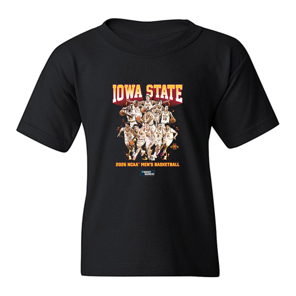 Iowa State - NCAA Men's Basketball : NCAA® March Madness® 2026 Team Collage Youth T-Shirt-0