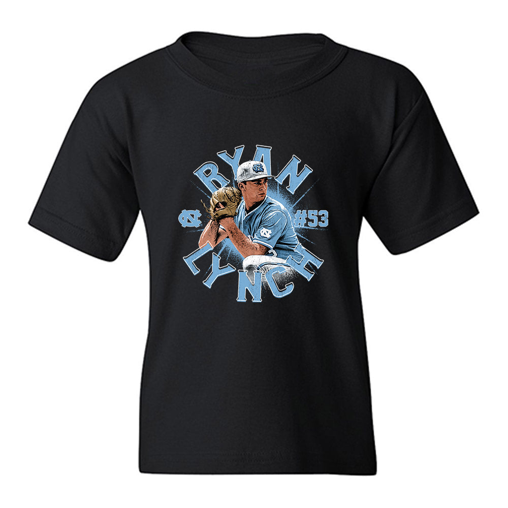 UNC - NCAA Baseball : Ryan Lynch - Collage Youth T-Shirt-0