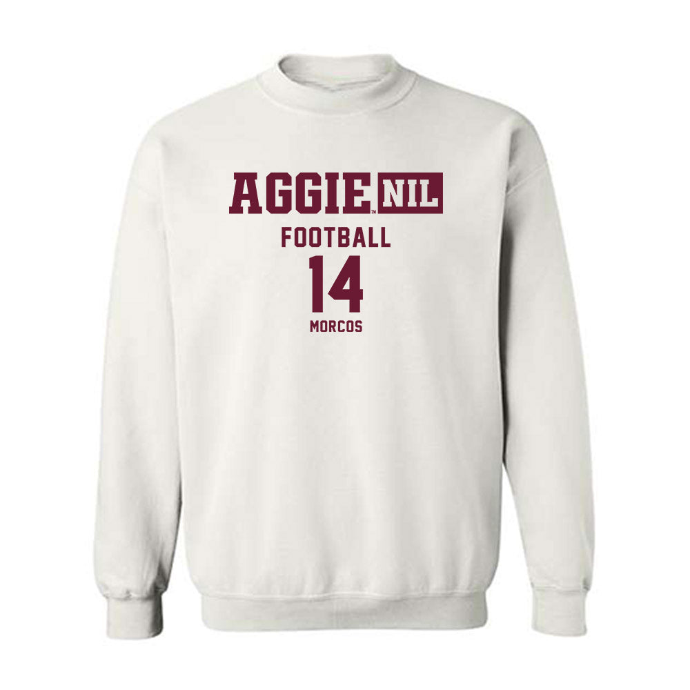 Texas A&M - NCAA Football : Eli Morcos - Aggies NIL Classic Shersey Crewneck Sweatshirt-0