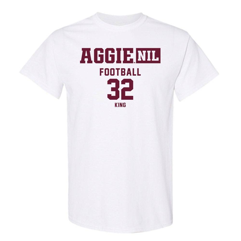 Texas A&M - NCAA Football : Taiyion King - Aggies NIL Classic Shersey T-Shirt-0