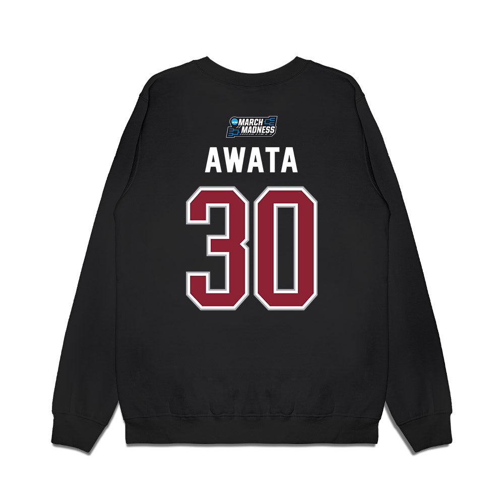 Troy - NCAA Men's Basketball : Hikaru Awata - NCAA® March Madness® 2026 Premium Crewneck Sweatshirt-1