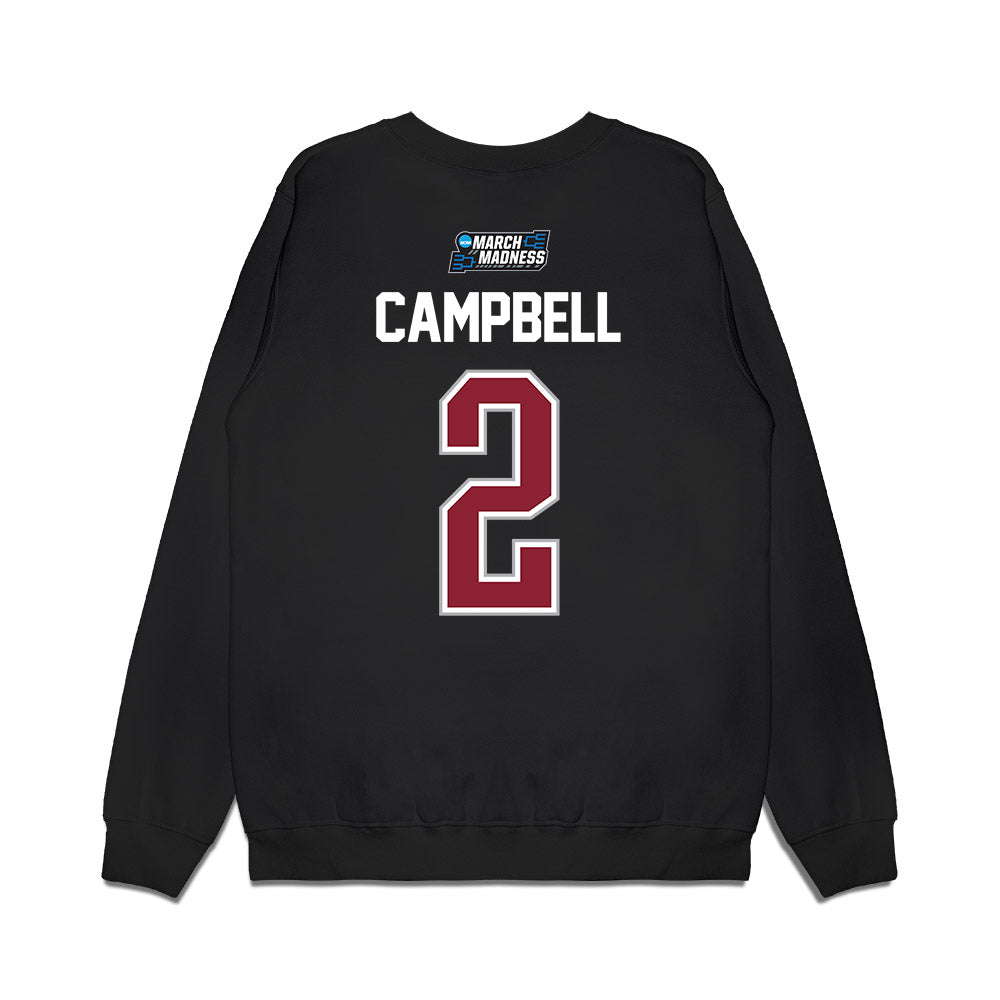 Troy - NCAA Men's Basketball : Cobi Campbell - NCAA® March Madness® 2026 Premium Crewneck Sweatshirt-1