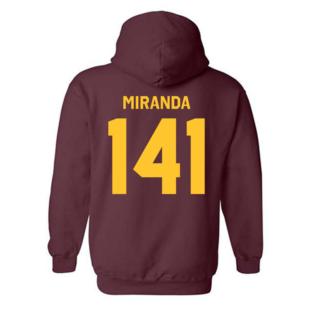 Arizona State - NCAA Wrestling : Daniel Miranda - Classic Shersey Hooded Sweatshirt-1