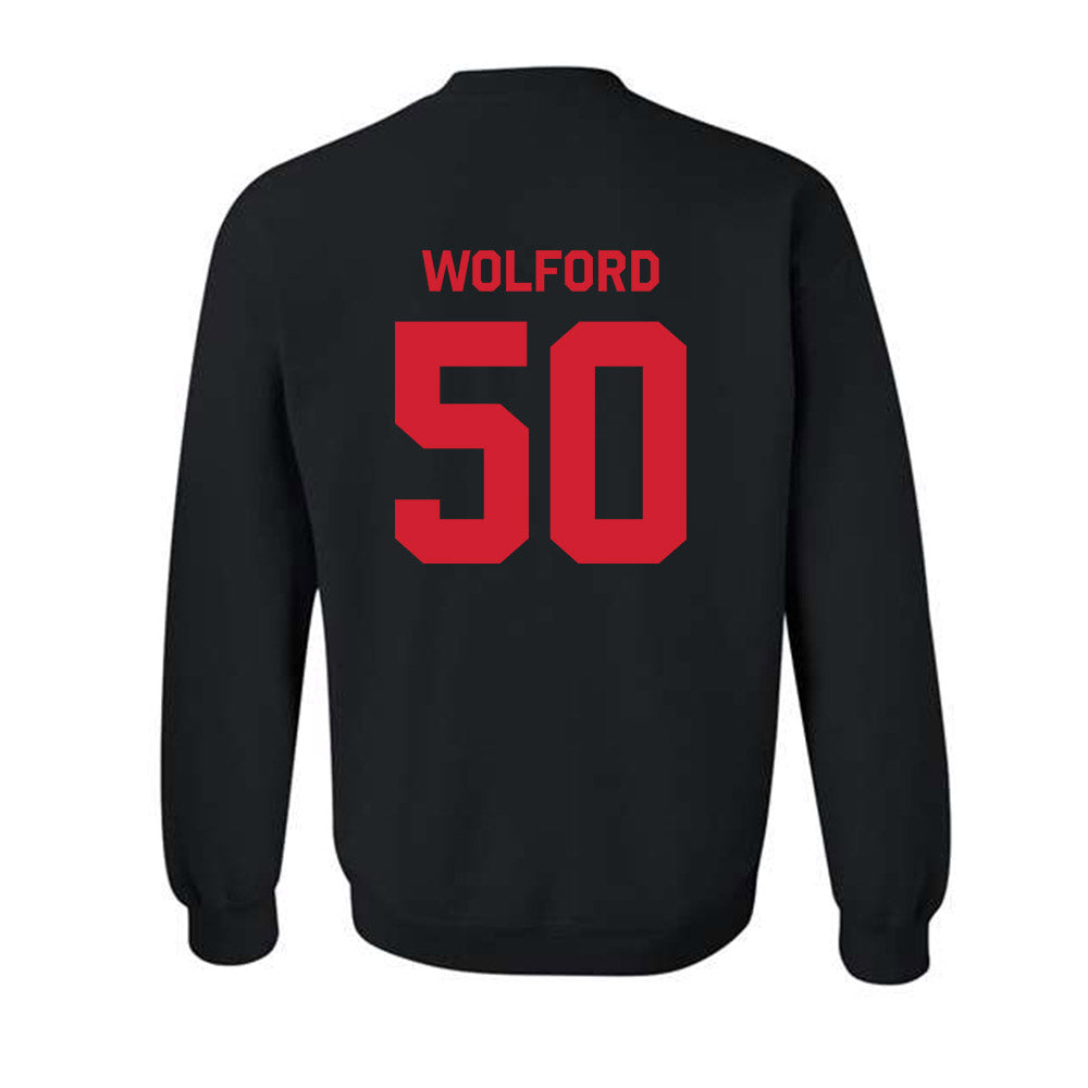 Houston - NCAA Football : Aaron Wolford - Classic Shersey Crewneck Sweatshirt-1