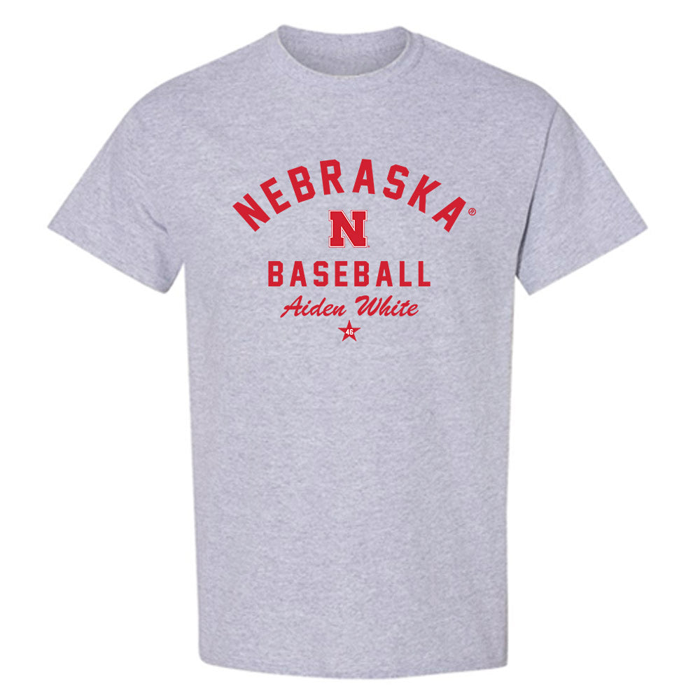Nebraska - NCAA Baseball : Aiden White - Classic Shersey T-Shirt-2