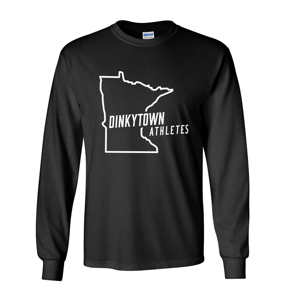Minnesota - Dinkytown Athlete : Black Long Sleeve T-shirt