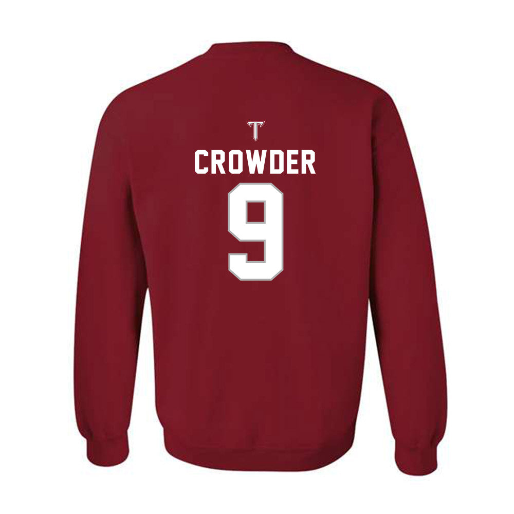 Troy - NCAA Football : William Crowder - Crewneck Sweatshirt-1