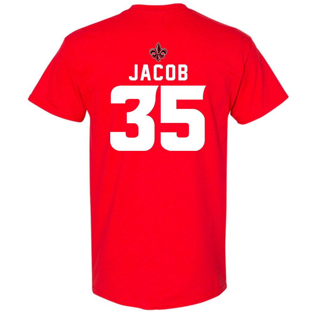 Louisiana - NCAA Football : Collin Jacob - Sports Shersey T-Shirt-1