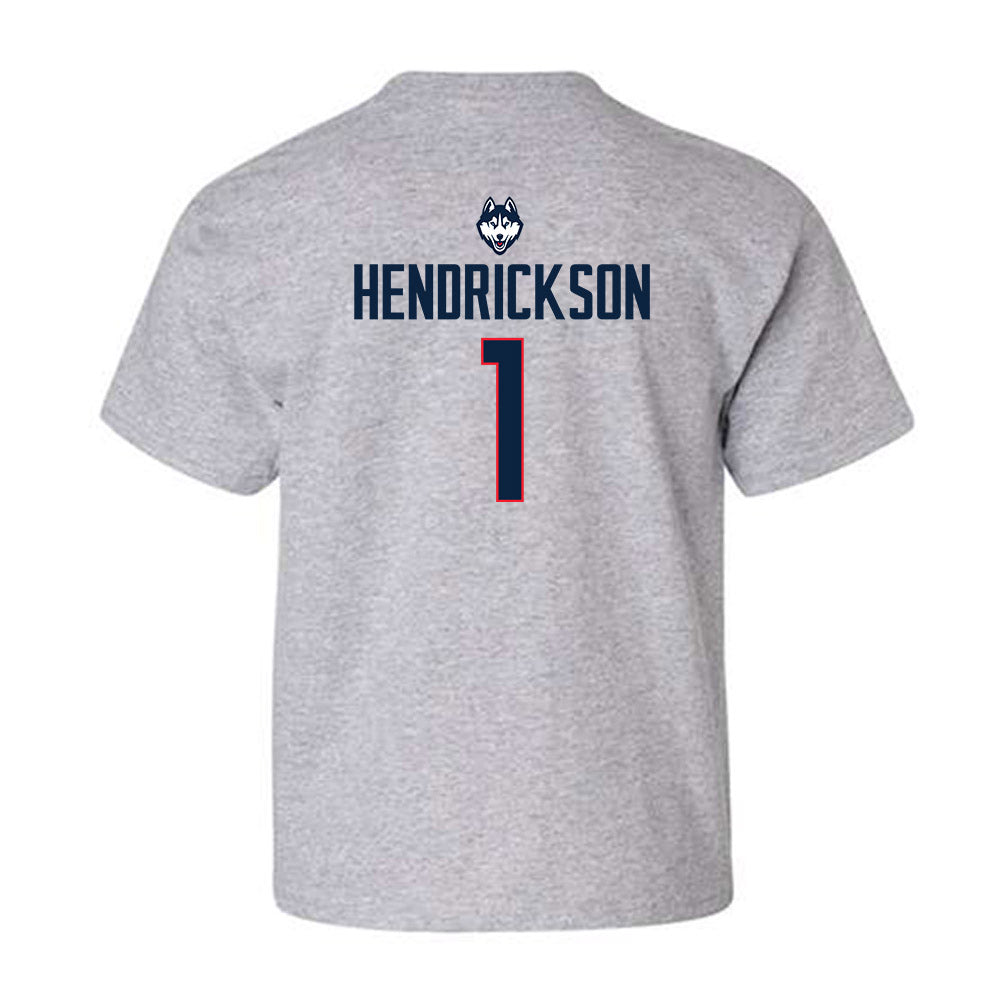 UConn - NCAA Men's Ice Hockey : Kam Hendrickson - Classic Shersey Youth T-Shirt-1