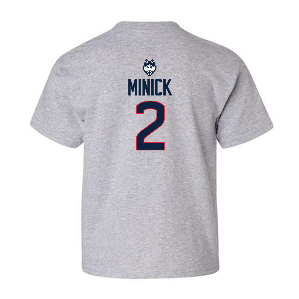 UConn - NCAA Baseball : Tyler Minick - Classic Shersey Youth T-Shirt-1