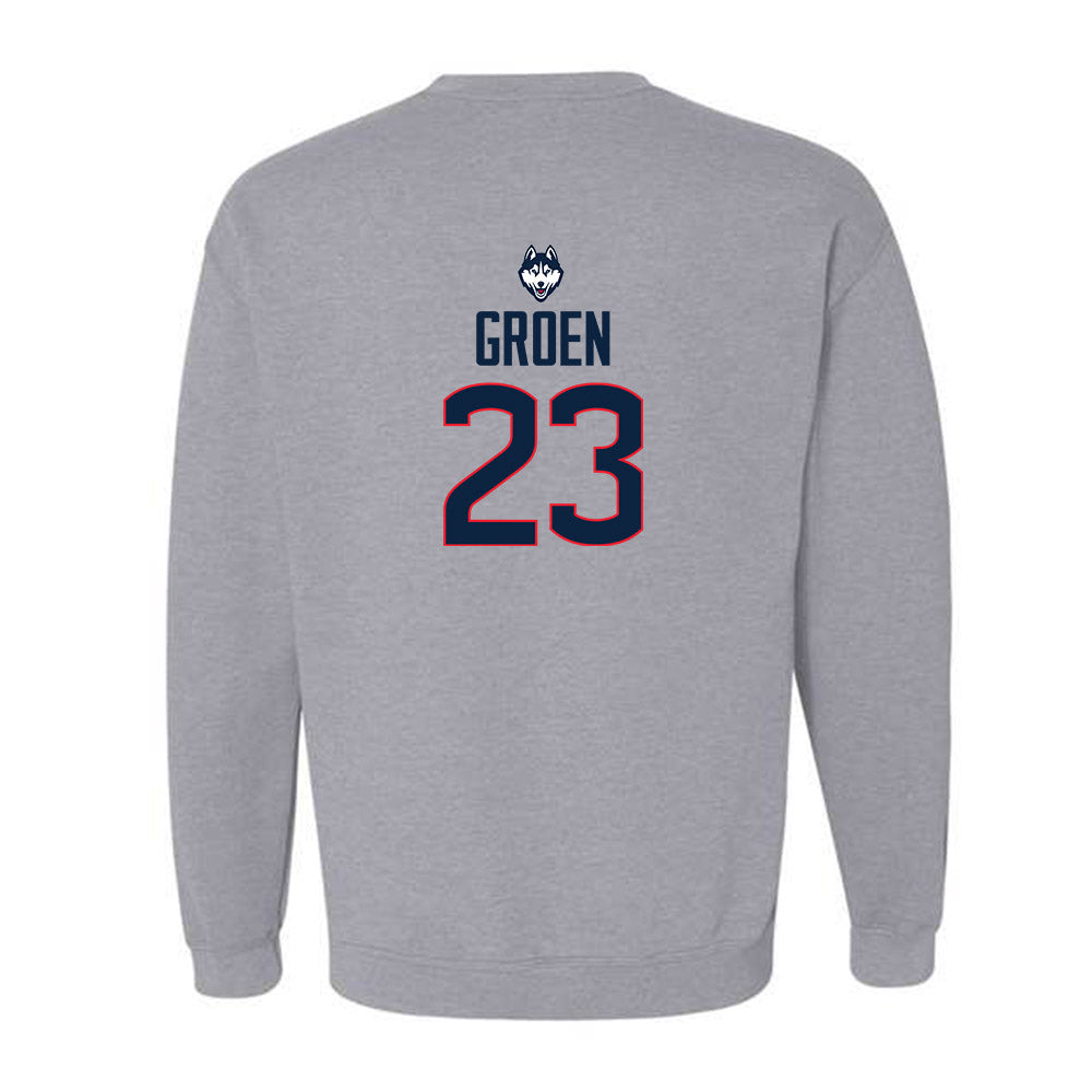 UConn - NCAA Baseball : Carter Groen - Classic Shersey Crewneck Sweatshirt-1