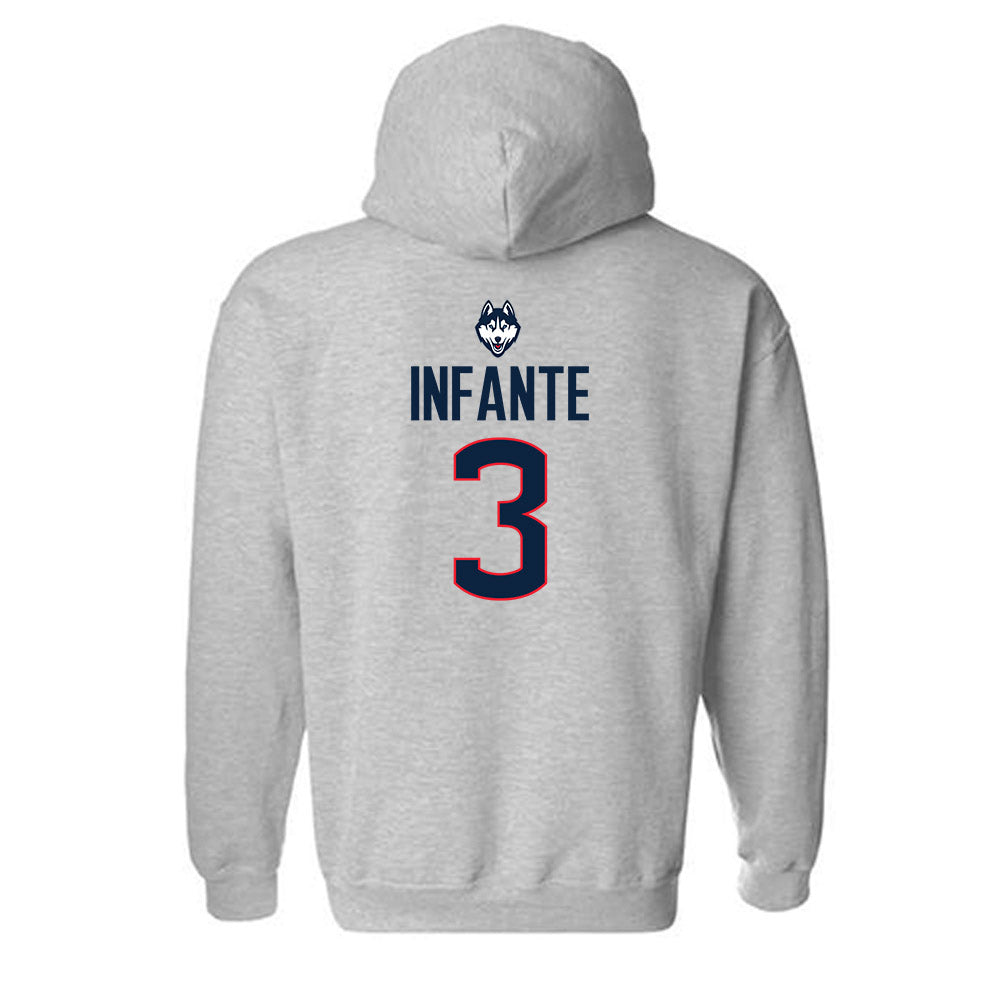 UConn - NCAA Women's Field Hockey : Addison Infante - Classic Shersey Hooded Sweatshirt-1