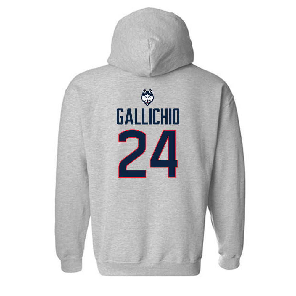 UConn - NCAA Men's Lacrosse : Eric Gallichio - Classic Shersey Hooded Sweatshirt-1