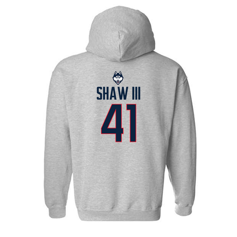 UConn - NCAA Baseball : Gregory Shaw III - Classic Shersey Hooded Sweatshirt