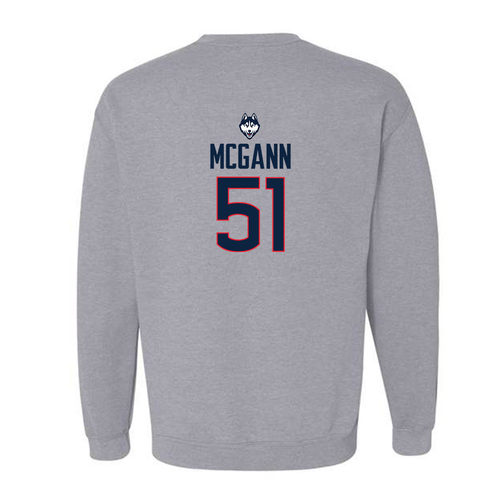 UConn - NCAA Football : Joe McGann - Classic Shersey Crewneck Sweatshirt-1