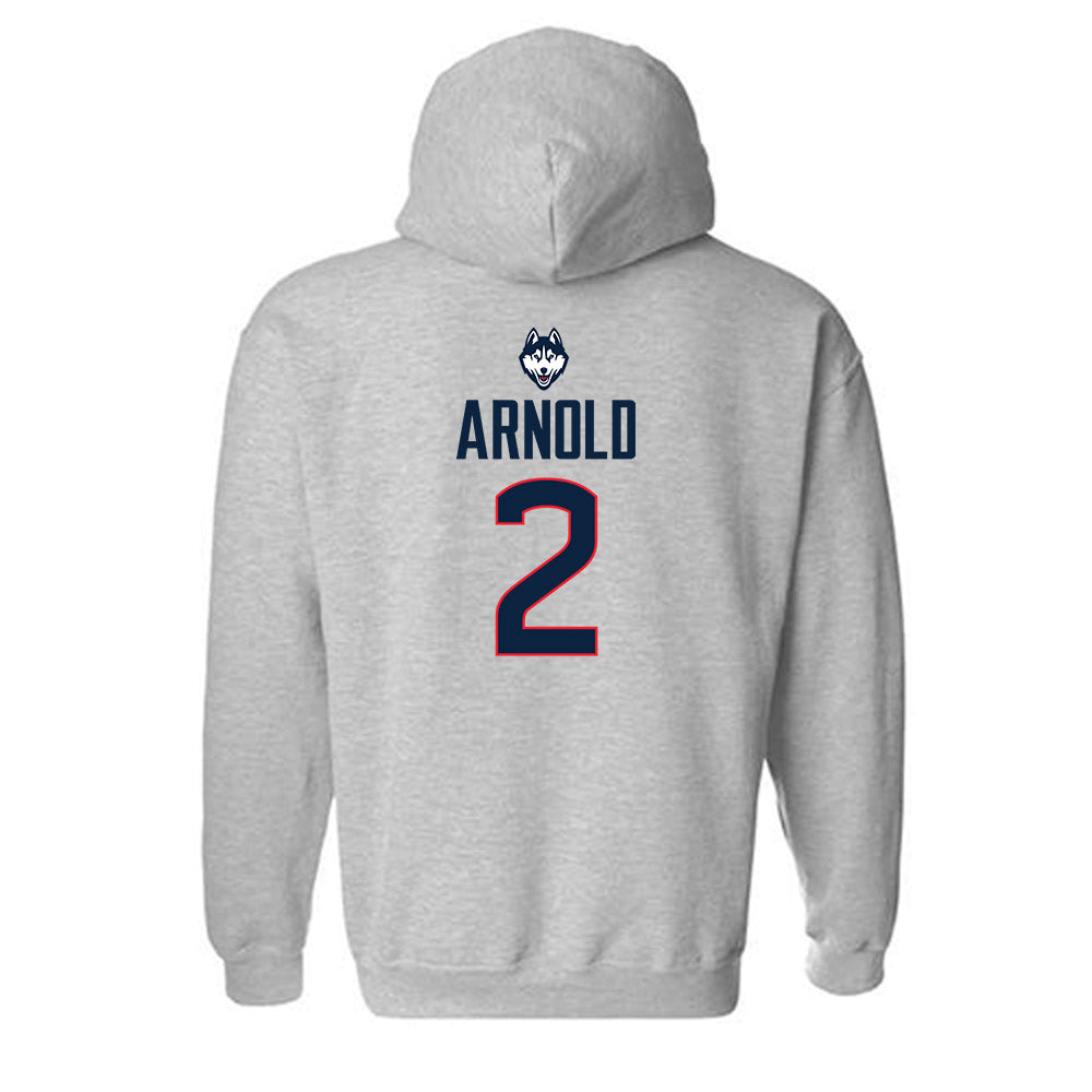 UConn - NCAA Women's Basketball : KK Arnold - Classic Shersey Hooded Sweatshirt-1
