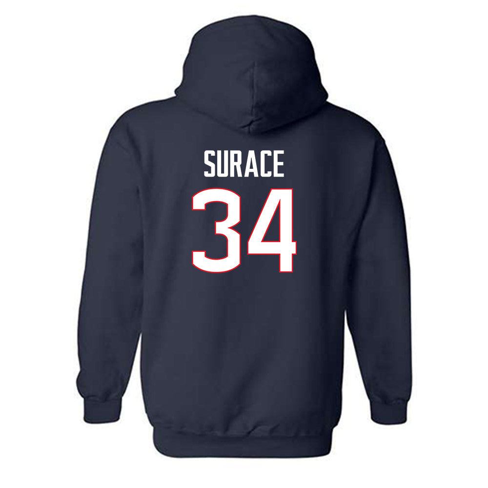 UConn - NCAA Women's Lacrosse : Brooke Surace - Classic Shersey Hooded Sweatshirt-1