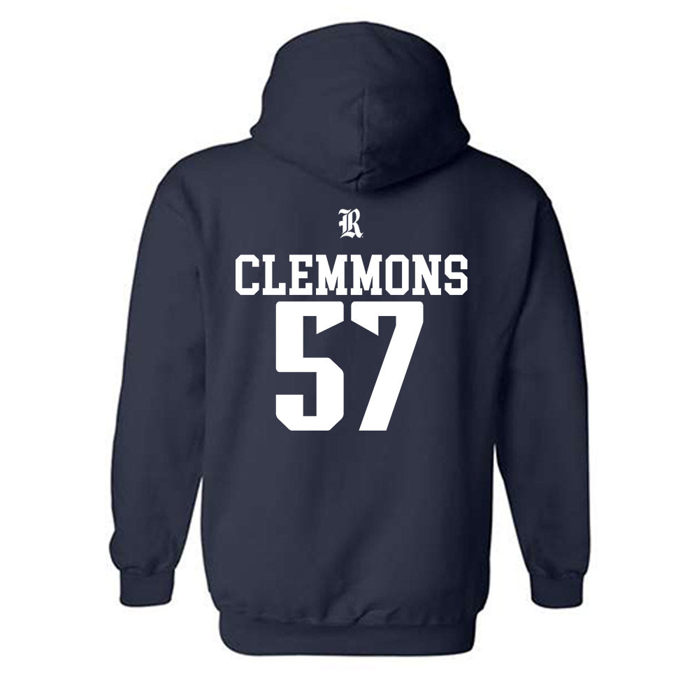 Rice - NCAA Football : Aquantis Clemmons - Classic Shersey Hooded Sweatshirt-1