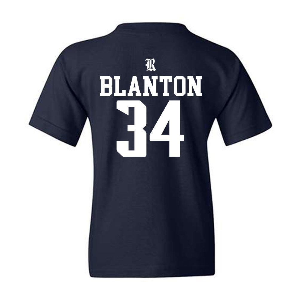 Rice - NCAA Football : Kaleb Blanton - Classic Shersey Youth T-Shirt-1