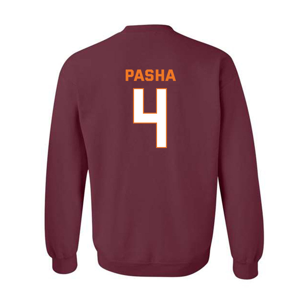 Virginia Tech - NCAA Men's Basketball : Izaiah Pasha - Sports Shersey Crewneck Sweatshirt-1