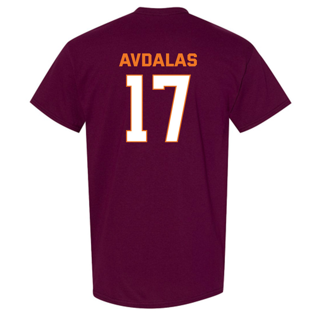 Virginia Tech - NCAA Men's Basketball : Neoklis Avdalas - Sports Shersey T-Shirt-1