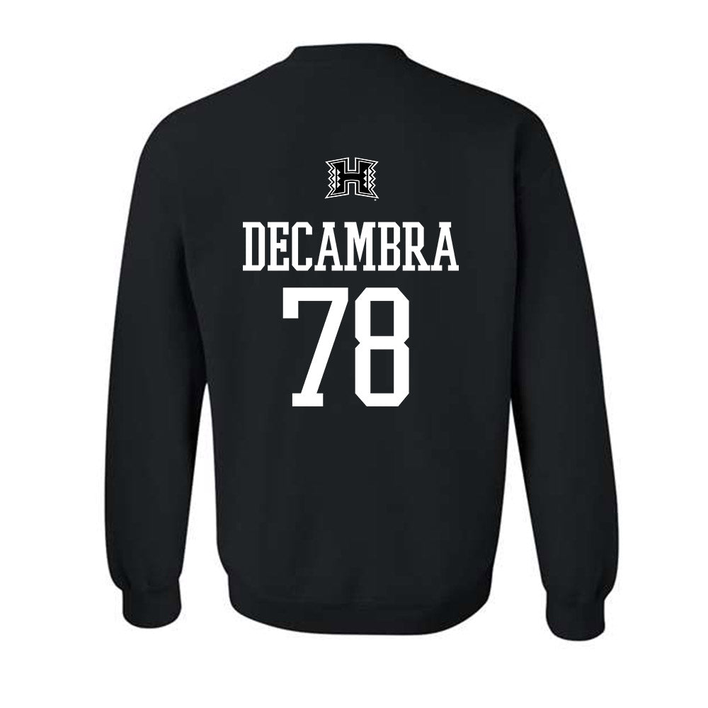 Hawaii - NCAA Football : Blaine Decambra - Classic Shersey Crewneck Sweatshirt-1
