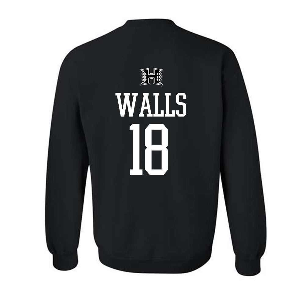 Hawaii - NCAA Baseball : Cooper Walls - Classic Shersey Crewneck Sweatshirt-1
