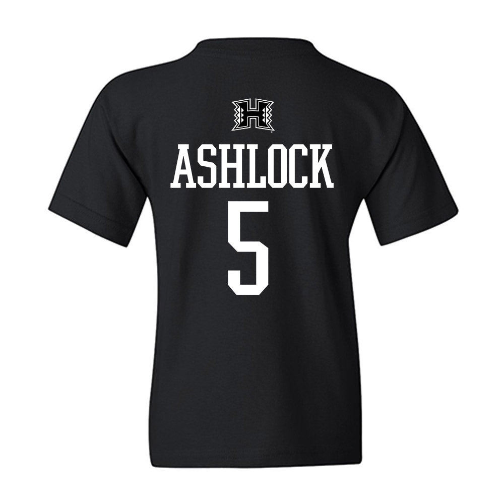 Hawaii - NCAA Football : Pofele Ashlock - Classic Shersey Youth T-Shirt-1