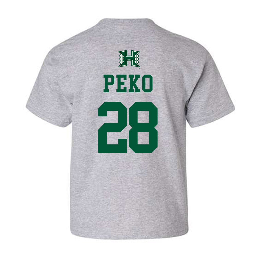 Hawaii - NCAA Football : Vaifanua Peko - Classic Shersey Youth T-Shirt-1