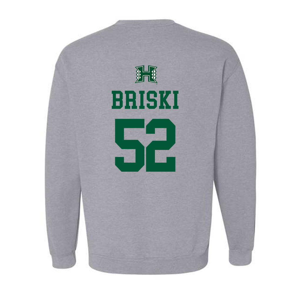Hawaii - NCAA Football : Dean Briski - Classic Shersey Crewneck Sweatshirt-1