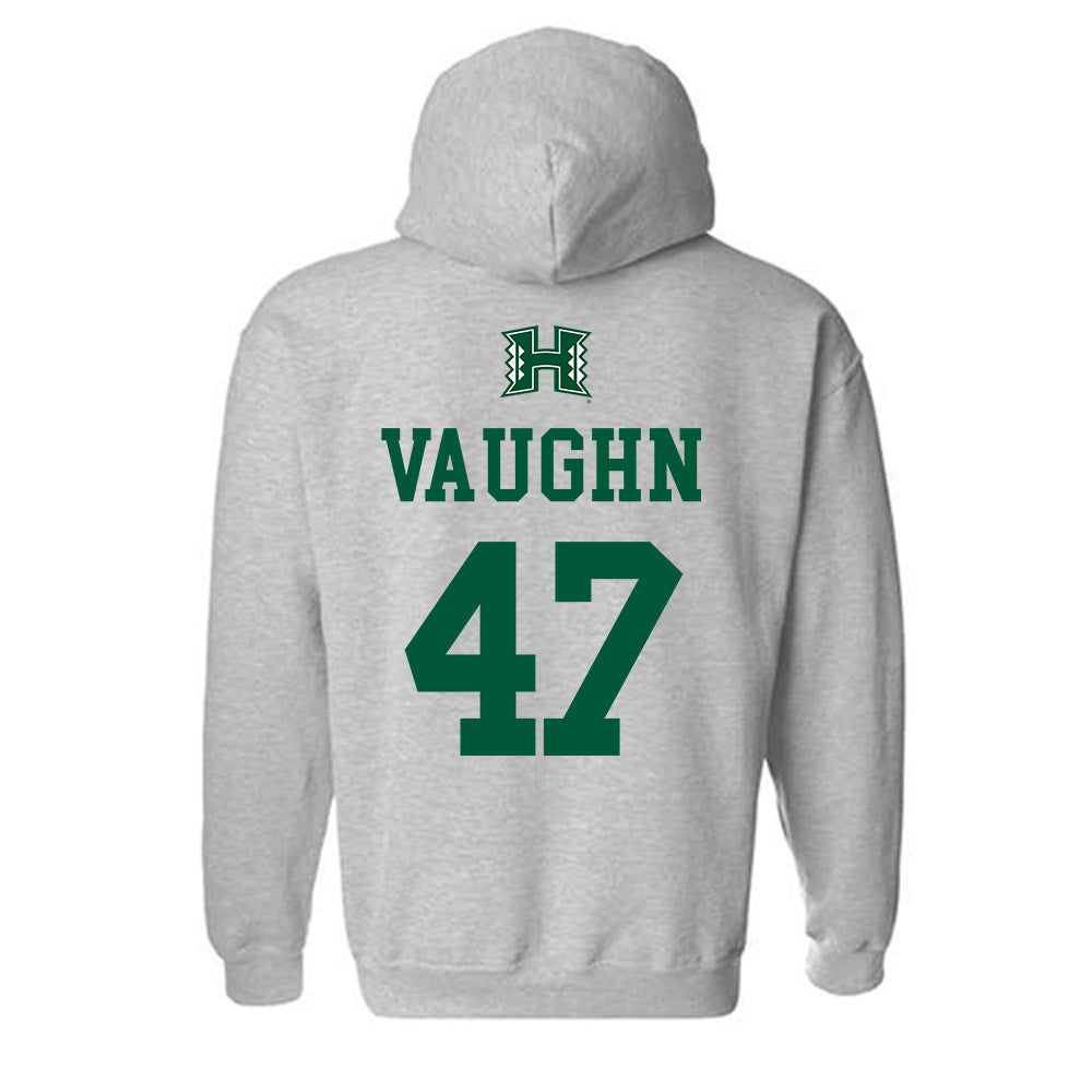 Hawaii - NCAA Football : Christian Vaughn - Classic Shersey Hooded Sweatshirt-1
