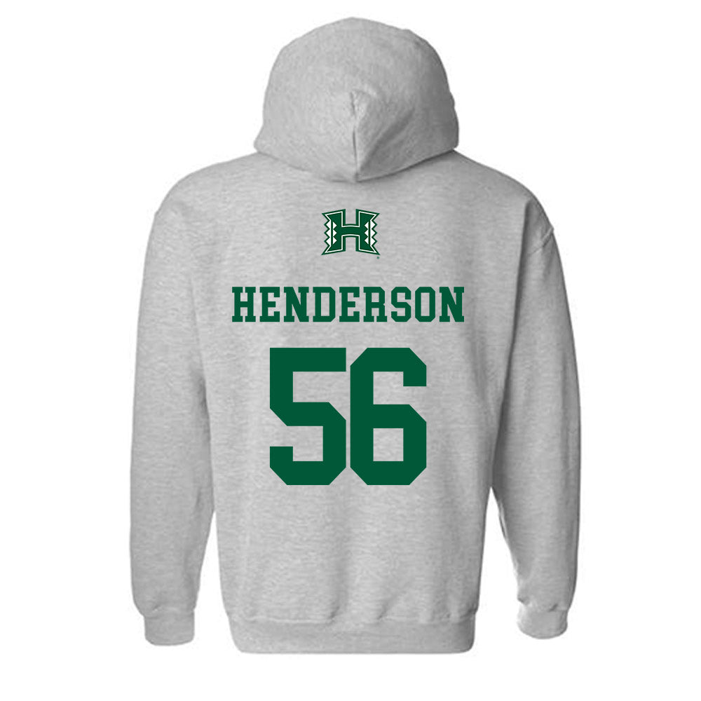 Hawaii - NCAA Football : Boogie Henderson - Classic Shersey Hooded Sweatshirt-1