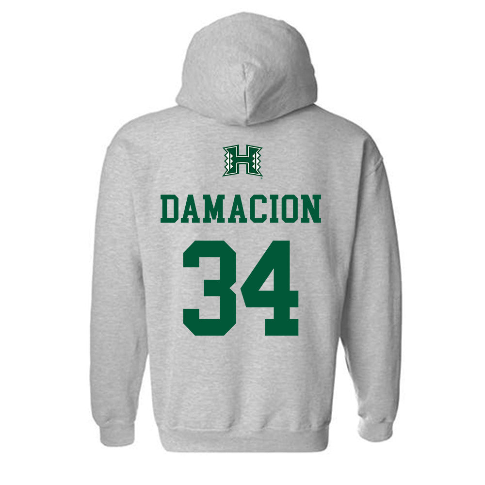 Hawaii - NCAA Women's Soccer : Nalani Damacion - Classic Shersey Hooded Sweatshirt-1