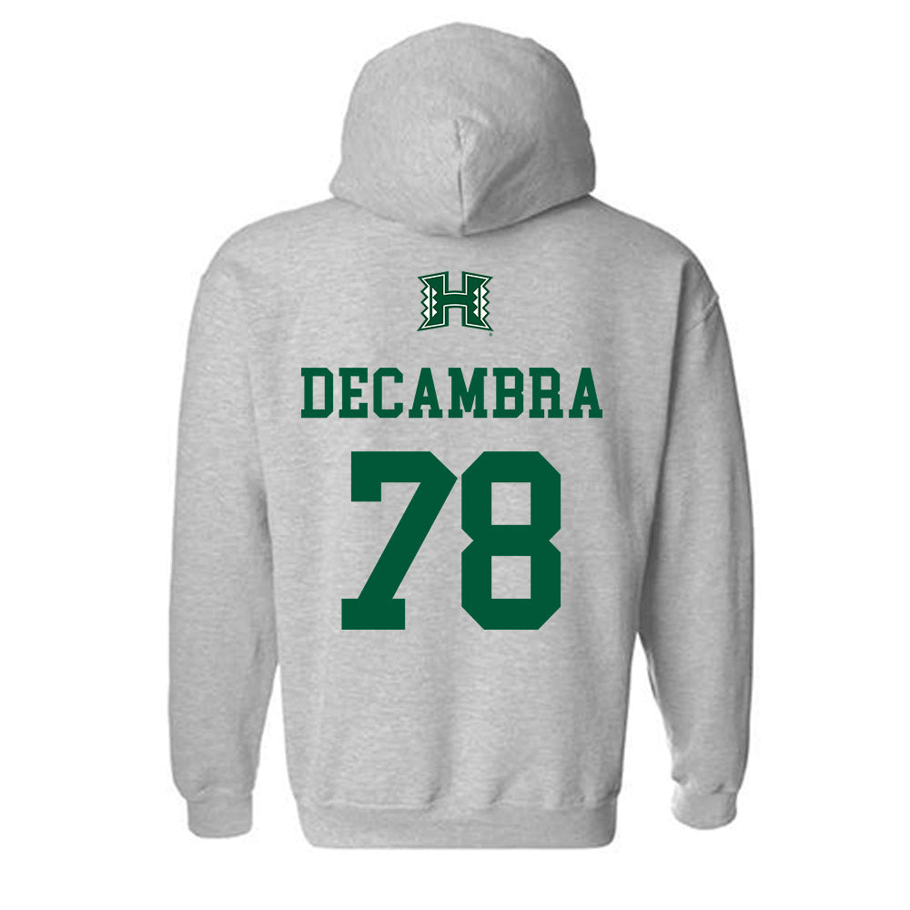 Hawaii - NCAA Football : Blaine Decambra - Classic Shersey Hooded Sweatshirt-1