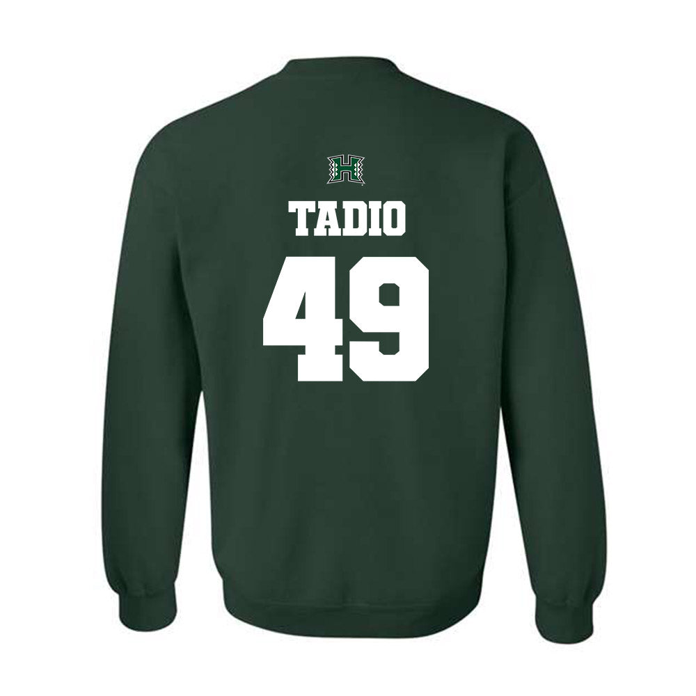 Hawaii - NCAA Football : Dennis Tadio - Classic Shersey Crewneck Sweatshirt-1